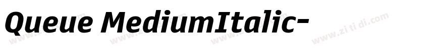 Queue MediumItalic字体转换
